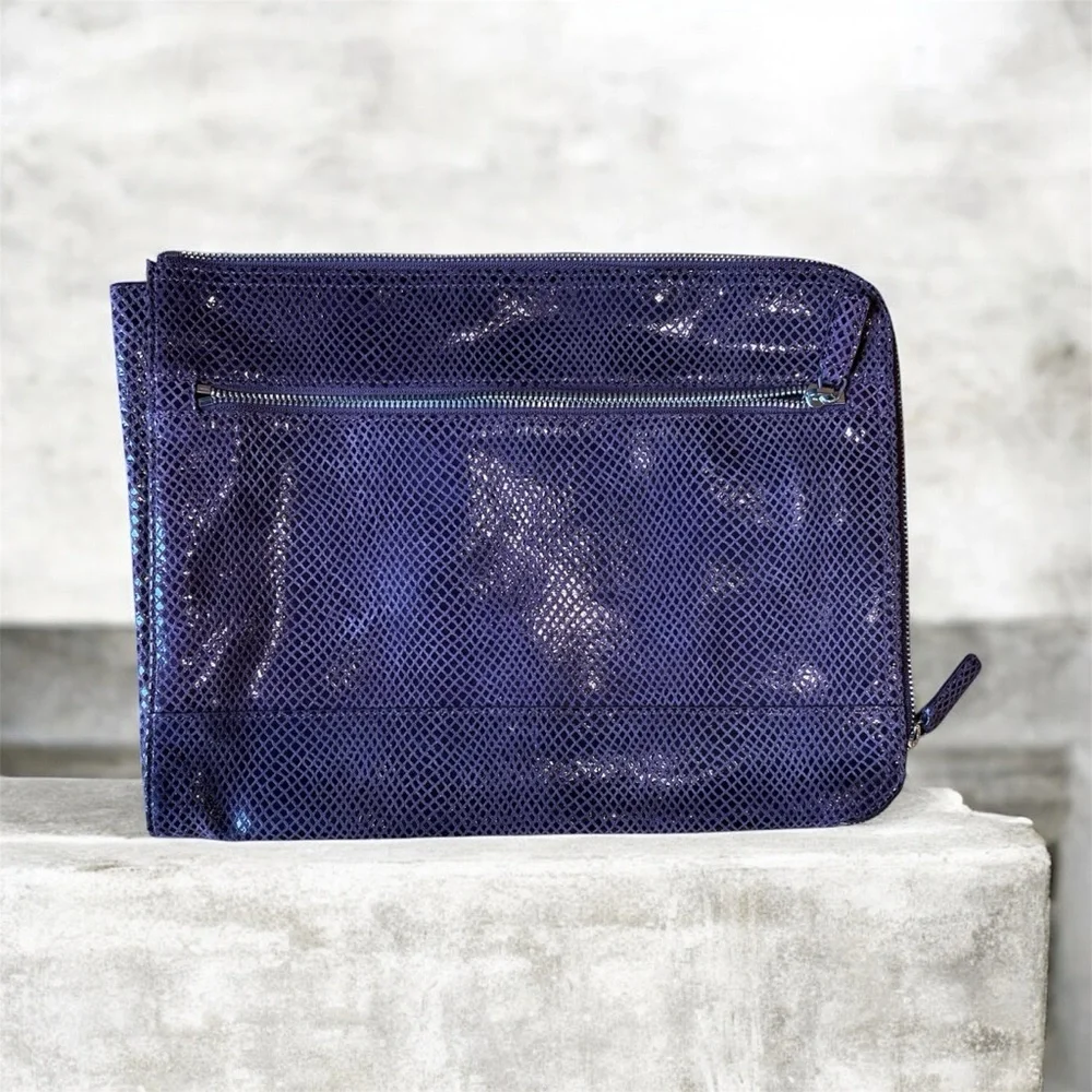 Purple Leather Tablet Storage Case